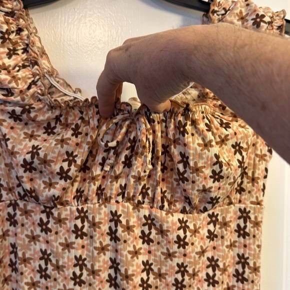 Lily Bleu Brown and Black Sleeveless Scoop Neck Sundress - Picture 3 of 5